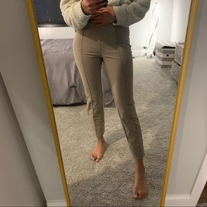 Tan straight leg pants